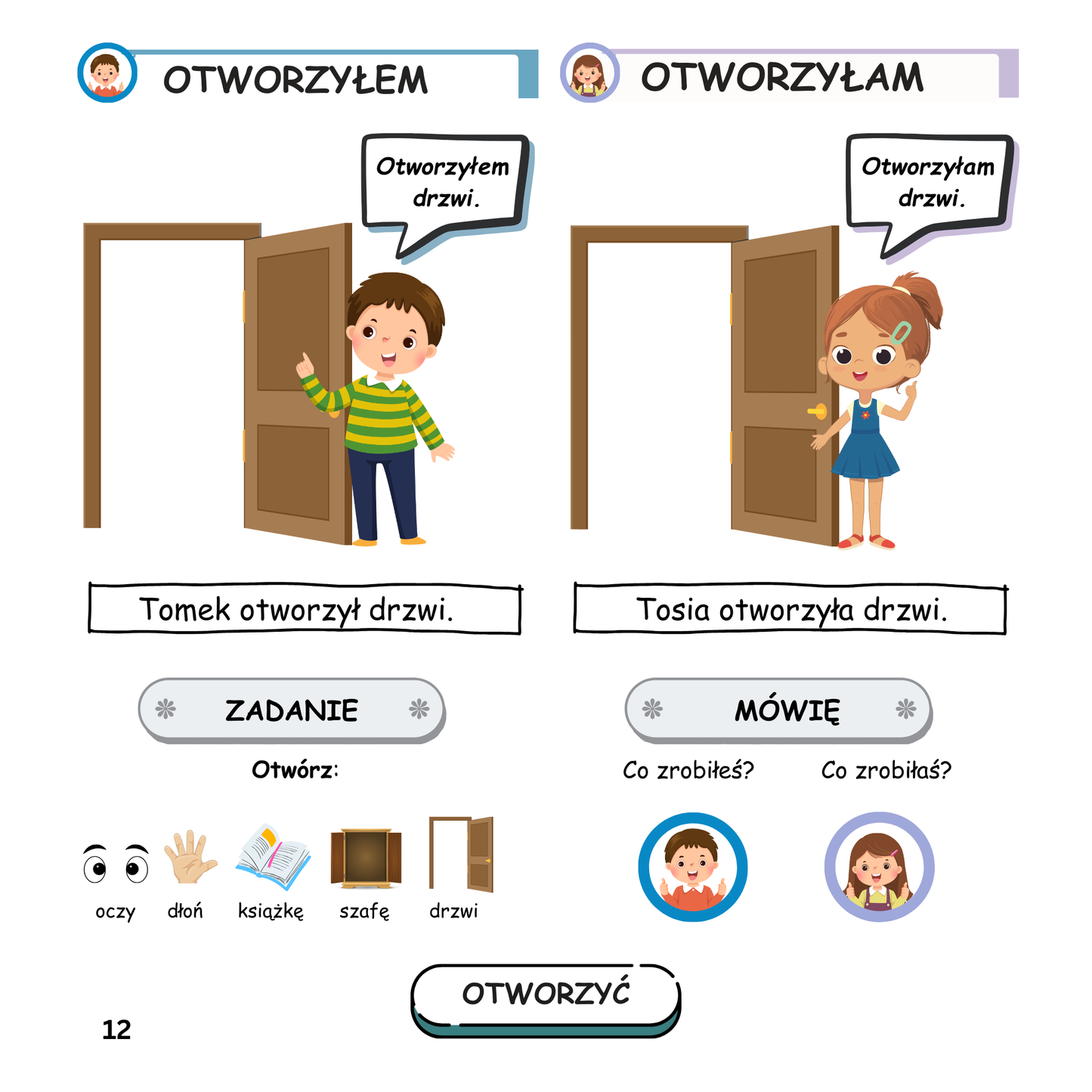 Czynności w rodzaju męskim i żeńskim (plik PDF)