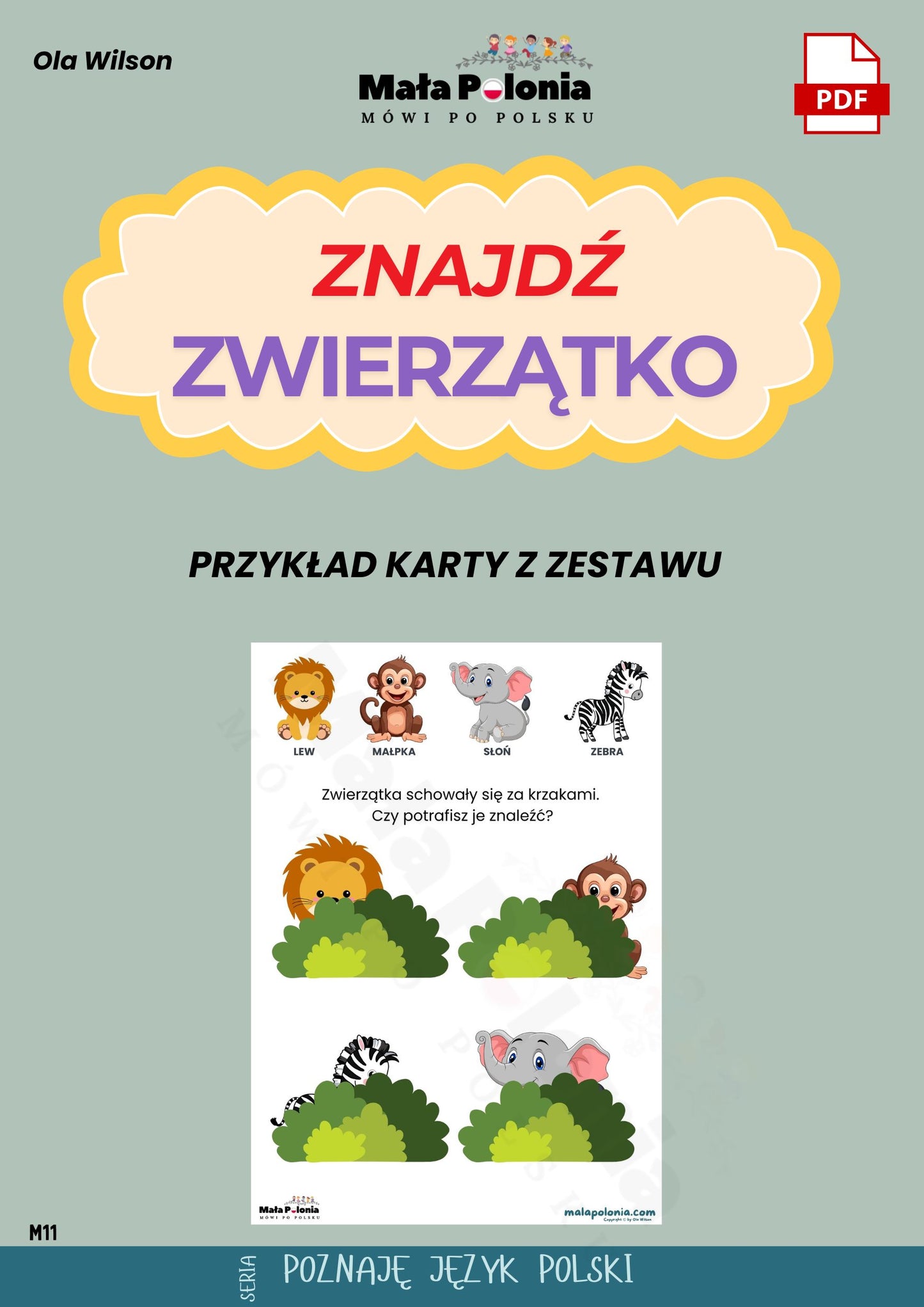 ZNAJDŹ ZWIERZĄTKO (plik pdf)