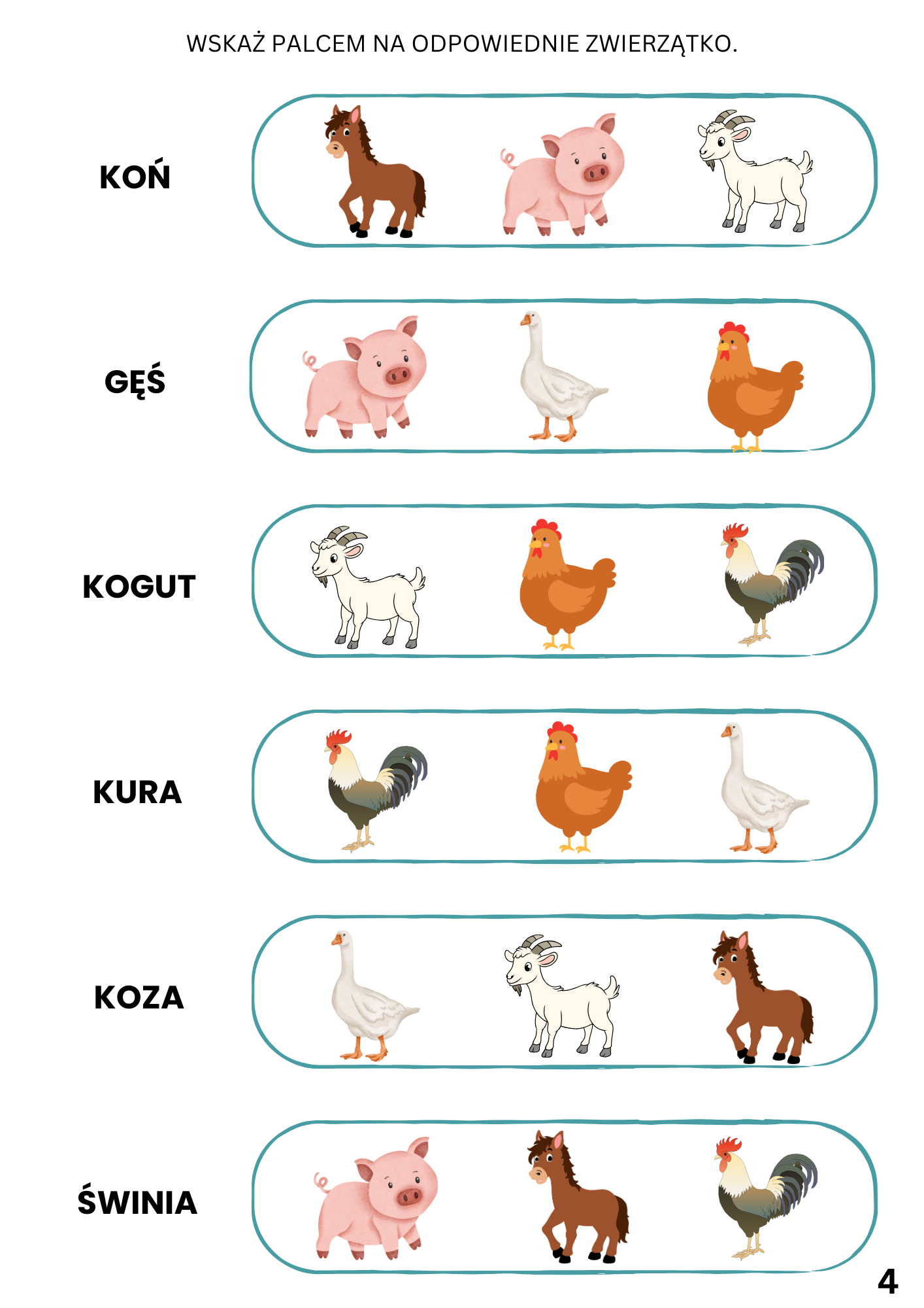 Zwierzęta po polsku (plik PDF)