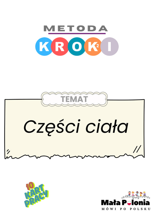 CZĘŚCI CIAŁA - karty pracy (plik PDF)